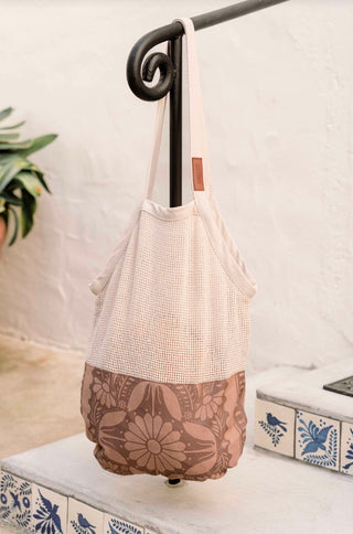 Sand Cloud Nippon Daisy Printed Net Market Bag