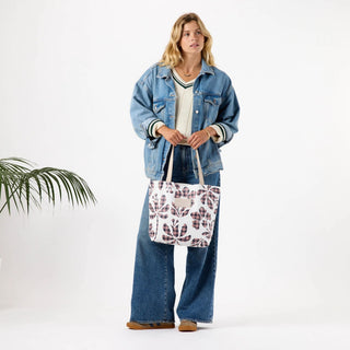 Aloha Collection Palaka Fleur Reversible Tote