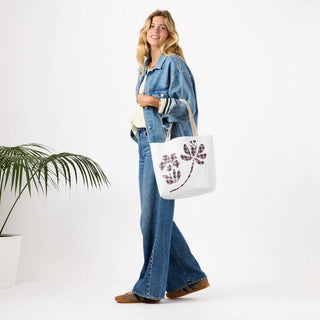 Aloha Collection Palaka Fleur Reversible Tote