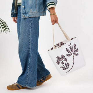 Aloha Collection Palaka Fleur Reversible Tote