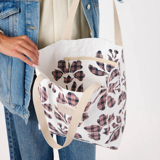 Aloha Collection Palaka Fleur Reversible Tote