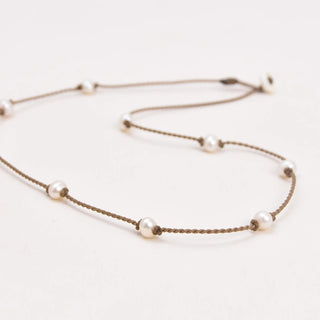 Tula Blue Small Oval Pearl Princess Necklace