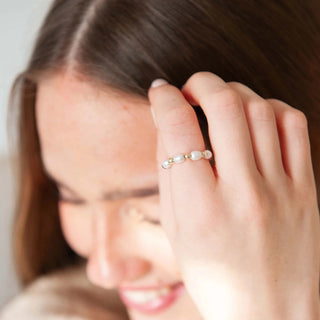 Tula Blue Baroque & Gold Crown Ring