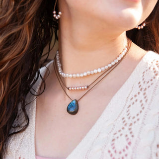 Tula Blue Pearl Bohemian Necklaces