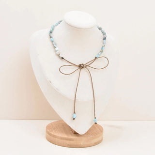 Tula Blue Adjustable Hatband & Necklace