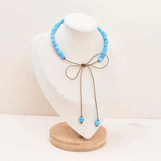 Tula Blue Adjustable Hatband & Necklace