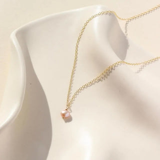 Token Pink Pearl Necklace