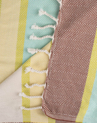 Sand Cloud Regency Stripe Regular Towel - Herringbone Weave