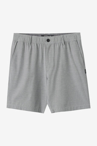 O'Neill Reserve Light Check Elastic Waist 18" Hybrid Shorts