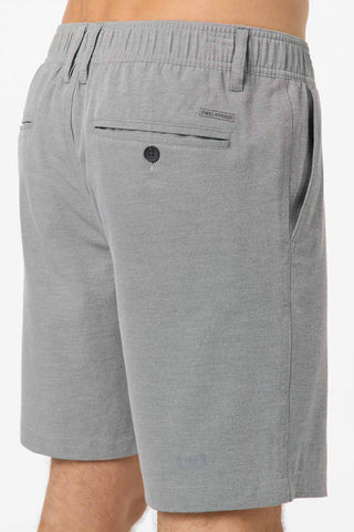 O'Neill Reserve Light Check Elastic Waist 18" Hybrid Shorts