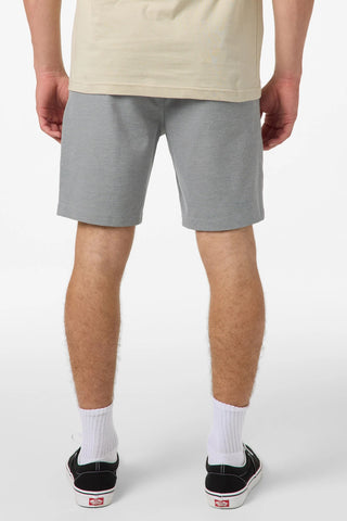 O'Neill Reserve Light Check Elastic Waist 18" Hybrid Shorts