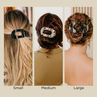 Teleties Round Flat Hair Clip | Medium