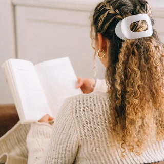 Teleties Round Flat Hair Clip | Medium