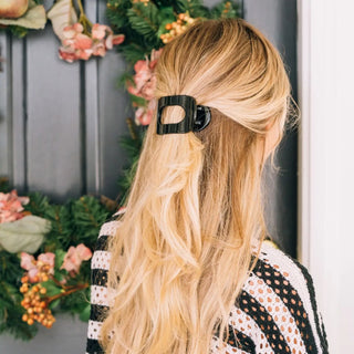 Teleties Round Flat Hair Clip | Small