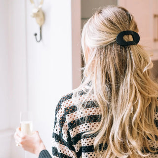 Teleties Round Flat Hair Clip | Small