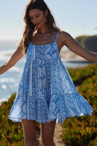 O'Neill Saltwater Essentials Rilee Printed Mini Cover-Up Dress