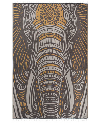 Sand Cloud Thunder the Elephant Large Towel