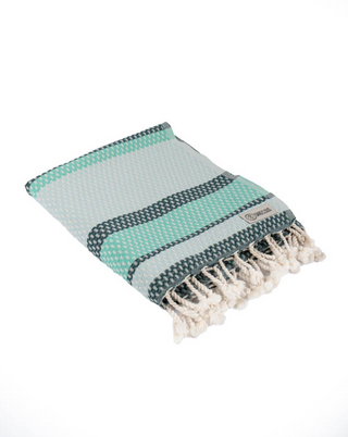 Sand Clou Jade Dobby Stripe Regular Towel