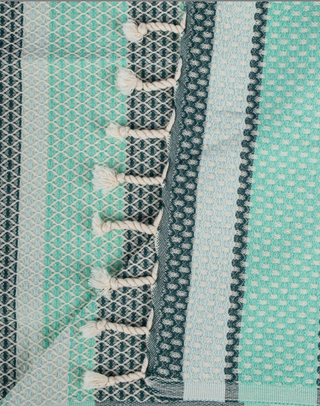 Sand Clou Jade Dobby Stripe Regular Towel