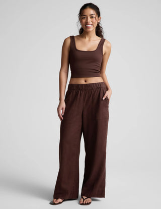 Beyond Yoga SoftWash Linen Easy Wide Leg Pant 31"