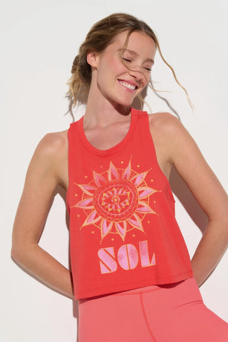Spiritual Gangster Sol Comet Racerback Tank