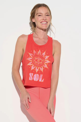 Spiritual Gangster Sol Comet Racerback Tank