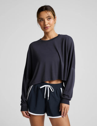 Beyond Yoga Studio Luxe Cropped Long Sleeve Tee