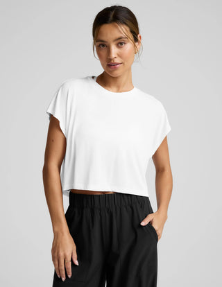 Beyond Yoga Studio Luxe Cropped Tee - Core