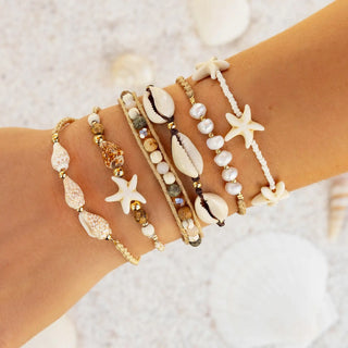 Lotus & Luna Sunbaked Braided Shell Bracelet
