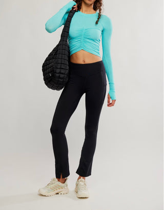 Free People Movement Tempo Ruched Long Sleeve