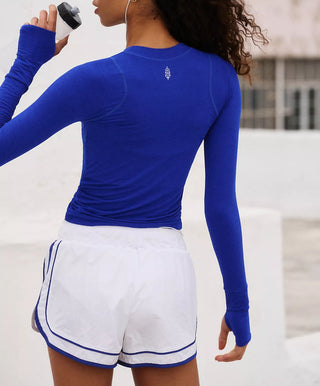 Free People Movement Tempo Ruched Long Sleeve
