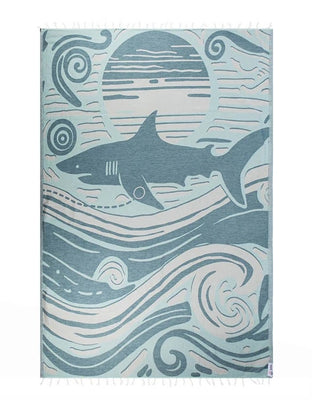 Sand Cloud Voyage Shark Large Towel