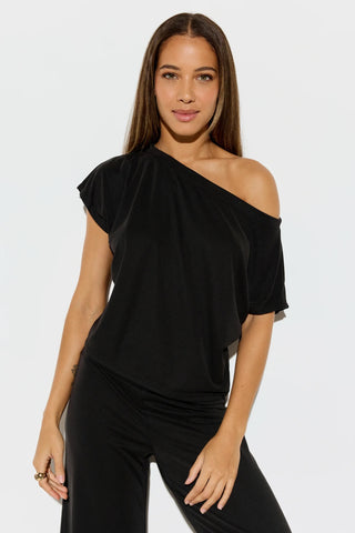 Spiritual Gangster Zen Rib Asha Off The Shoulder Top