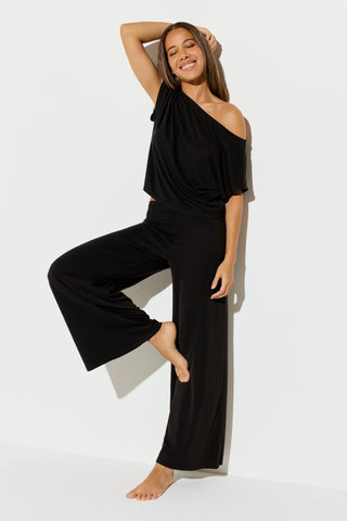 Spiritual Gangster Zen Rib Asha Off The Shoulder Top