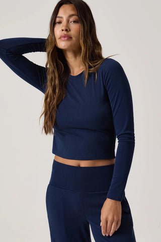 Spiritual Gangster Zen Rib Ellison Long Sleeve Top