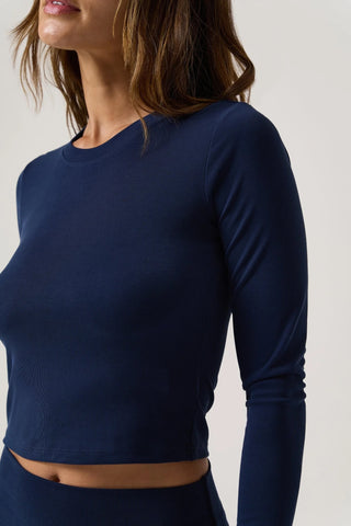 Spiritual Gangster Zen Rib Ellison Long Sleeve Top