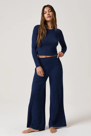 Spiritual Gangster Zen Rib Journey Wide Leg Pocket Pant