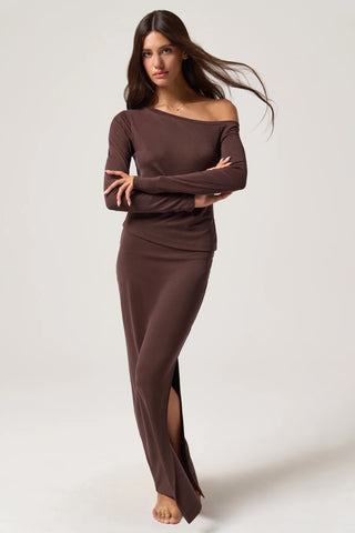 Spiritual Gangster Zen Rib Mia Maxi Skirt