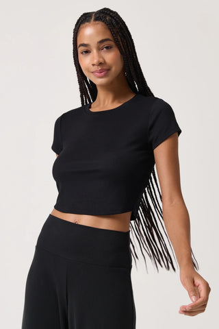 Spiritual Gangster Zen Rib Noa Crop Tee