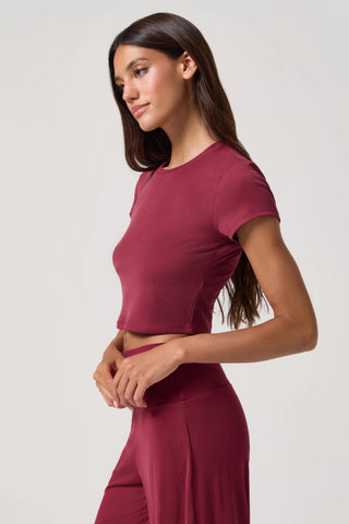 Spiritual Gangster Zen Rib Noa Crop Tee