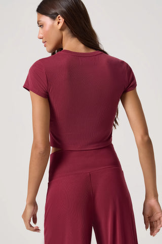 Spiritual Gangster Zen Rib Noa Crop Tee