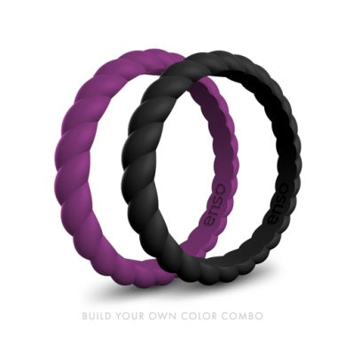 Enso Bundle Braided Stackable Rings Elevate Athleisure