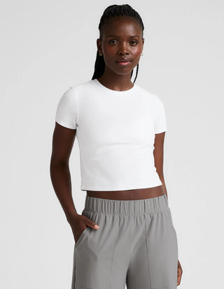 Beyond Yoga Featherweight Cropped Tee - Core