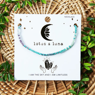 Lotus & Luna "I Am Sky" Goddess Necklace
