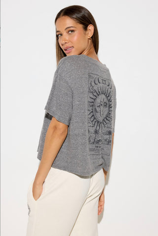 Spiritual Gangster Feliz Short Sleeve V-Neck Tee