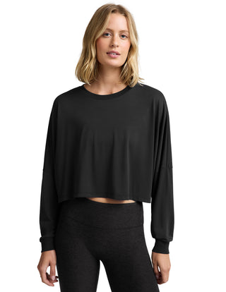 Beyond Yoga Studio Luxe Cropped Long Sleeve Tee