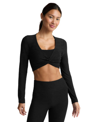 Beyond Yoga Twisted Cropped Long Sleeve