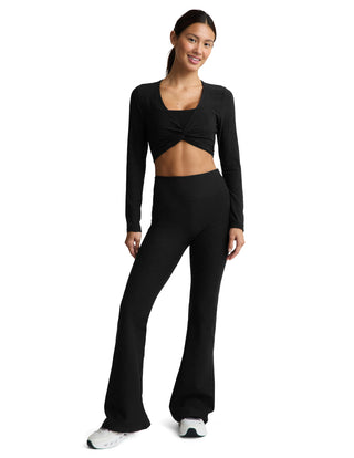 Beyond Yoga Twisted Cropped Long Sleeve