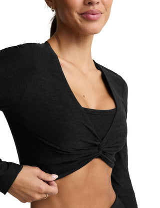 Beyond Yoga Twisted Cropped Long Sleeve